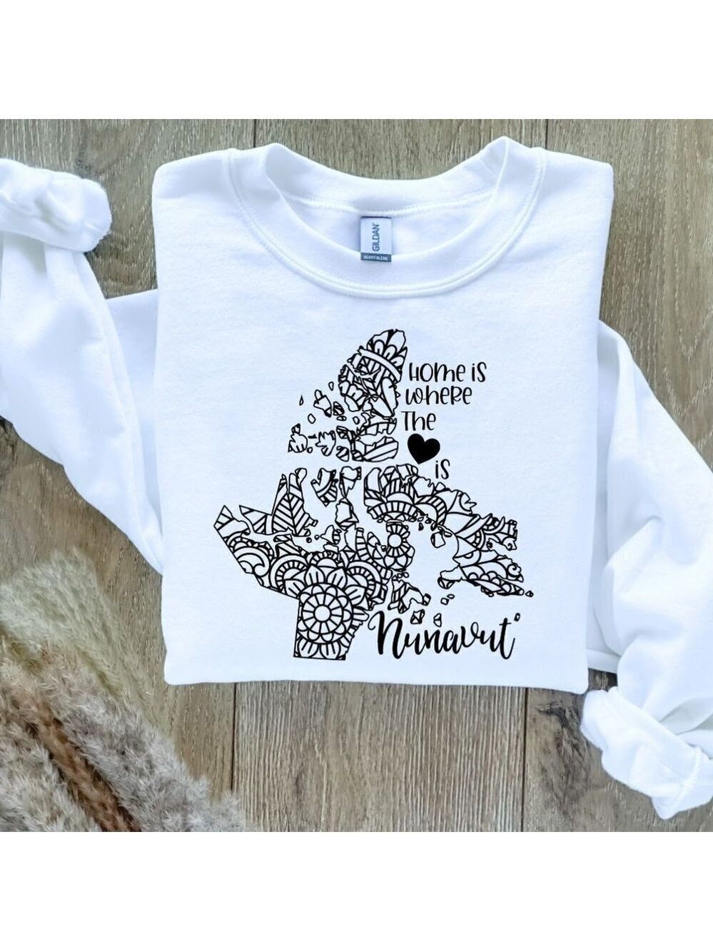 Home Is Where The Heart Is Canadian Provinces Sweatshirt Sweater - Nunavut